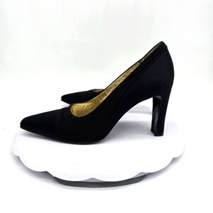 Paloma Barceló Shoe Women's 6.5 B Pumps Vintage 90s Heels Black Made In Italy